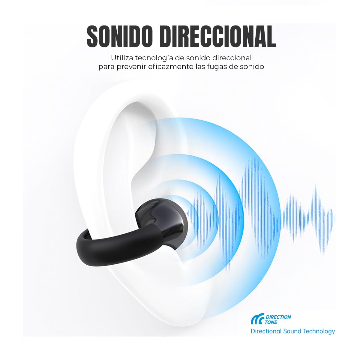 Audífonos Wireless DEVIA OWS Pro2 Negro Clip-on