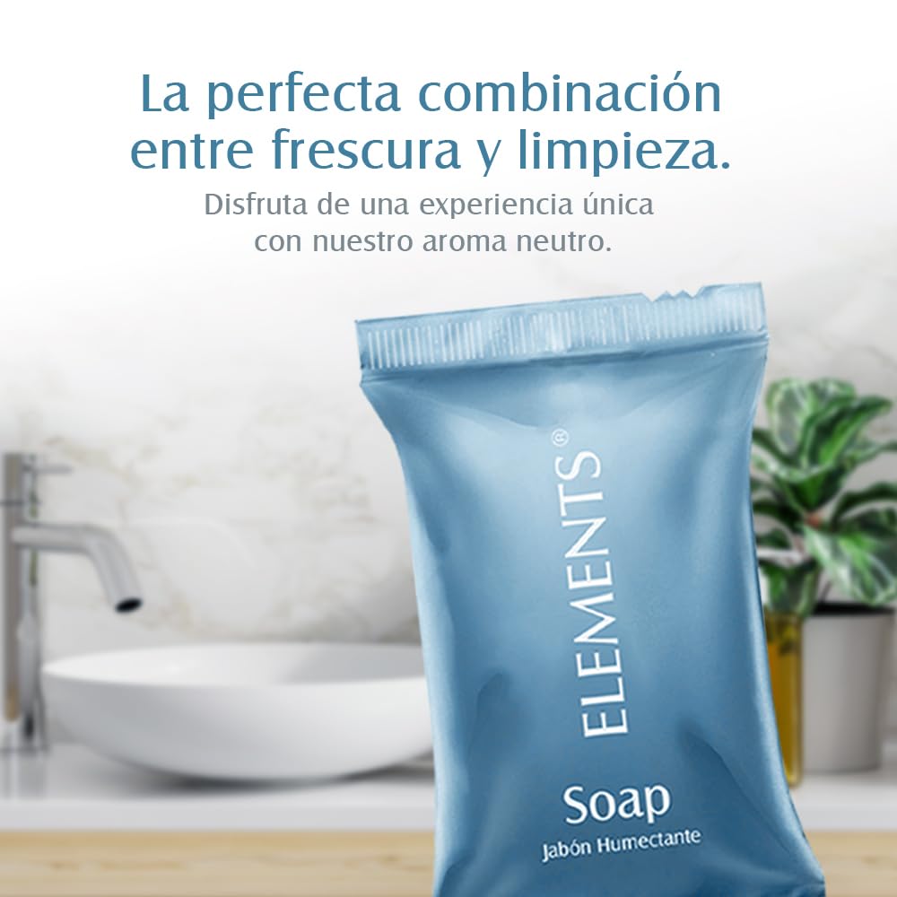 JYPESA Jabón Hotelero Elements Individual 20g Amenidades Hoteleras 120Pzas