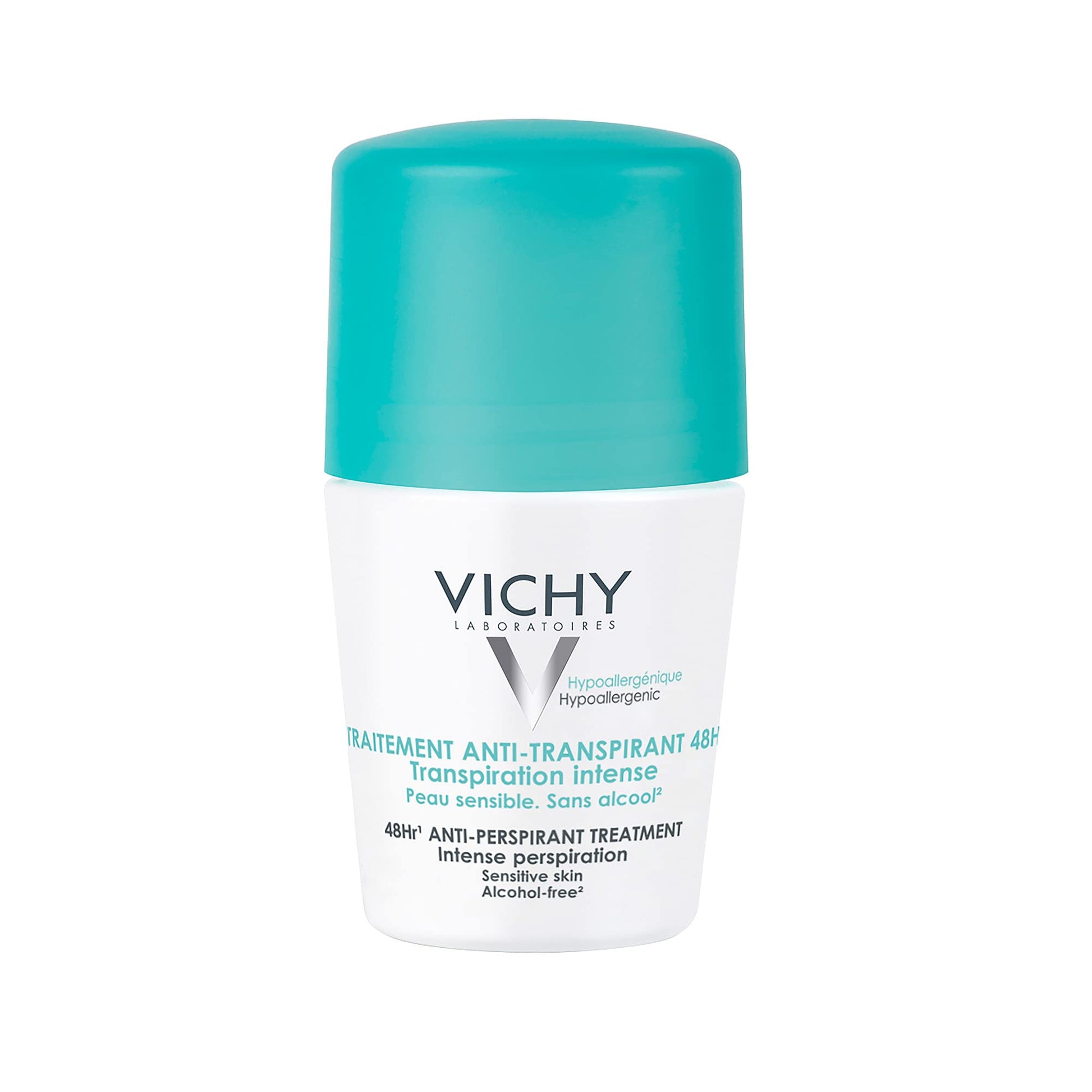 Vichy Anti-Transpirante Stress Resist para sudoración extrema o de estrés, eficacia 72H, 50ml + Desodorante y anti-transpirante para piel sensible, eficacia 48H, 50ml