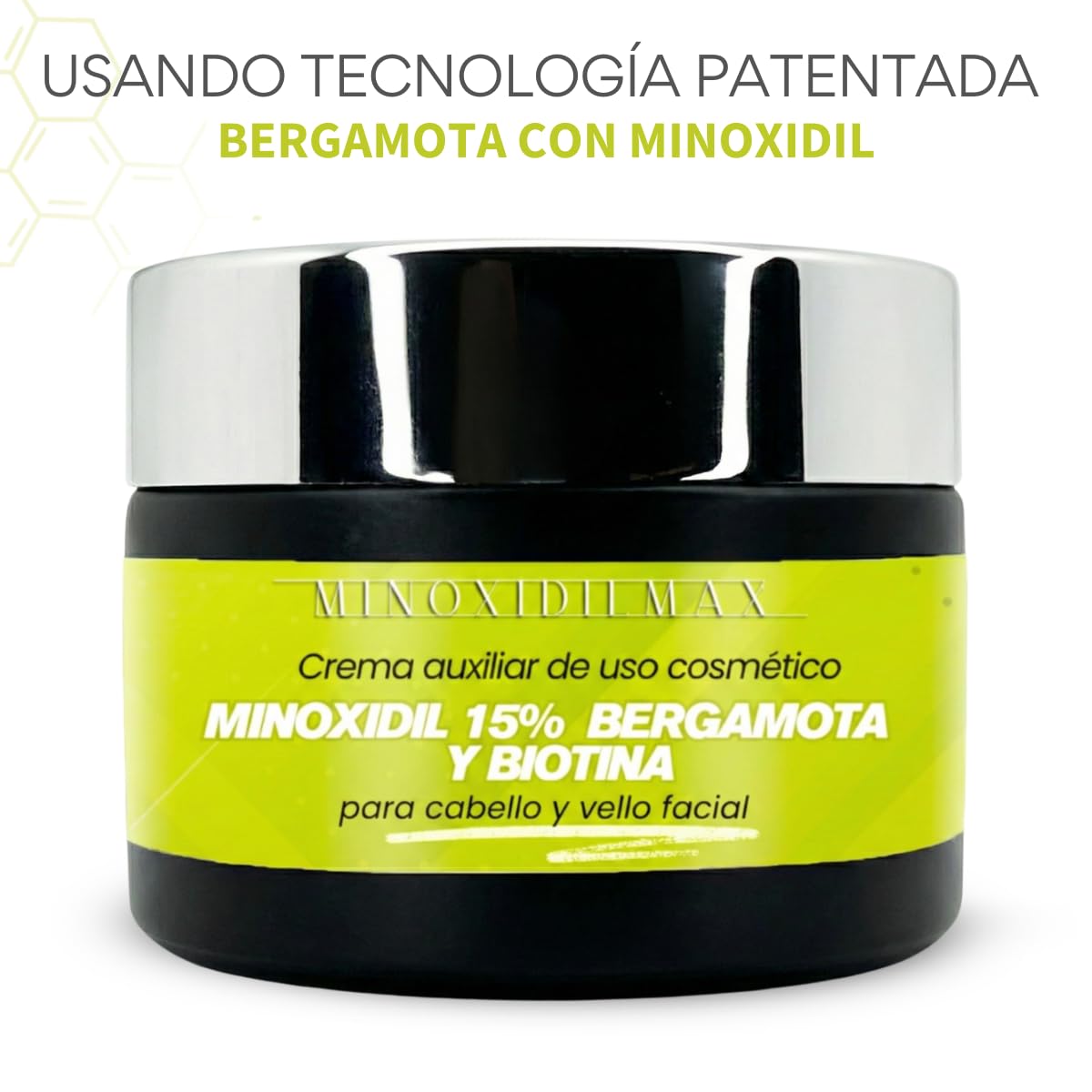 Tratamiento Capilar MinoxidilMax con Tecnología Patentada para Crecimiento de Barba y Cabello