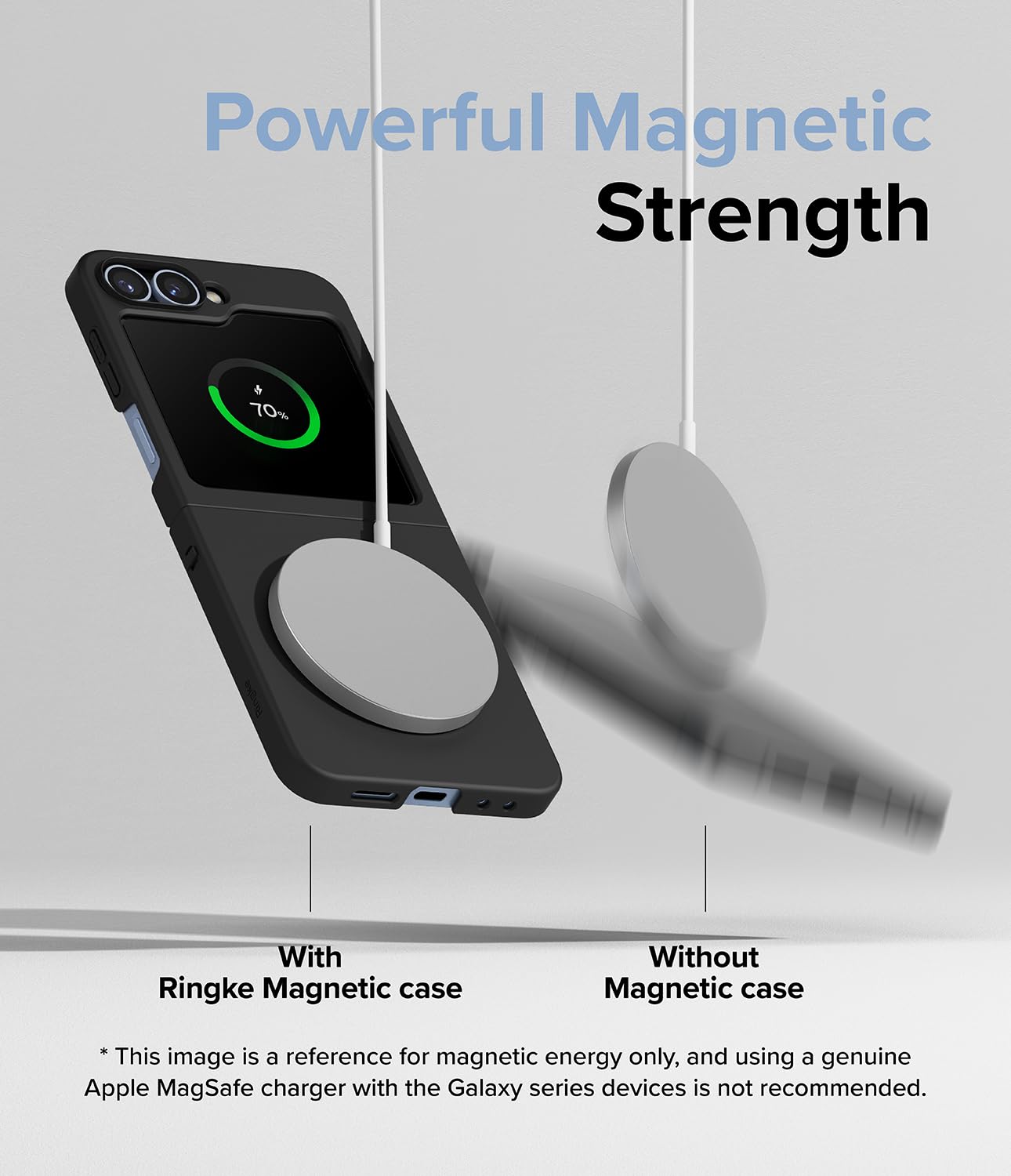 Funda Slim Magnética Ringke Samsung Galaxy Z Flip 7 FE/Z Flip 6 Black Antiamarilleo Compatible con MagSafe