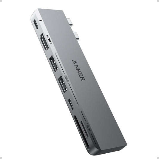 Concentrador USB C Anker Gris Compatible Thunderbolt 4 para MacBook Pro y Air
