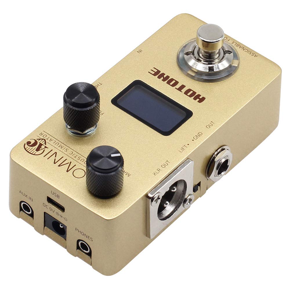 Hotone Omni AC Simulación Guitarra Pedal de efectos de bajo