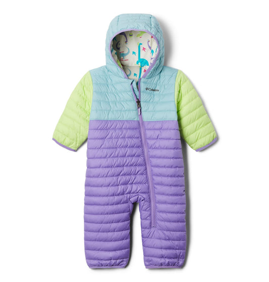 Chaqueta Columbia Banderines Reversibles Morado Cachemira Aqua Haze Tippet para Bebé