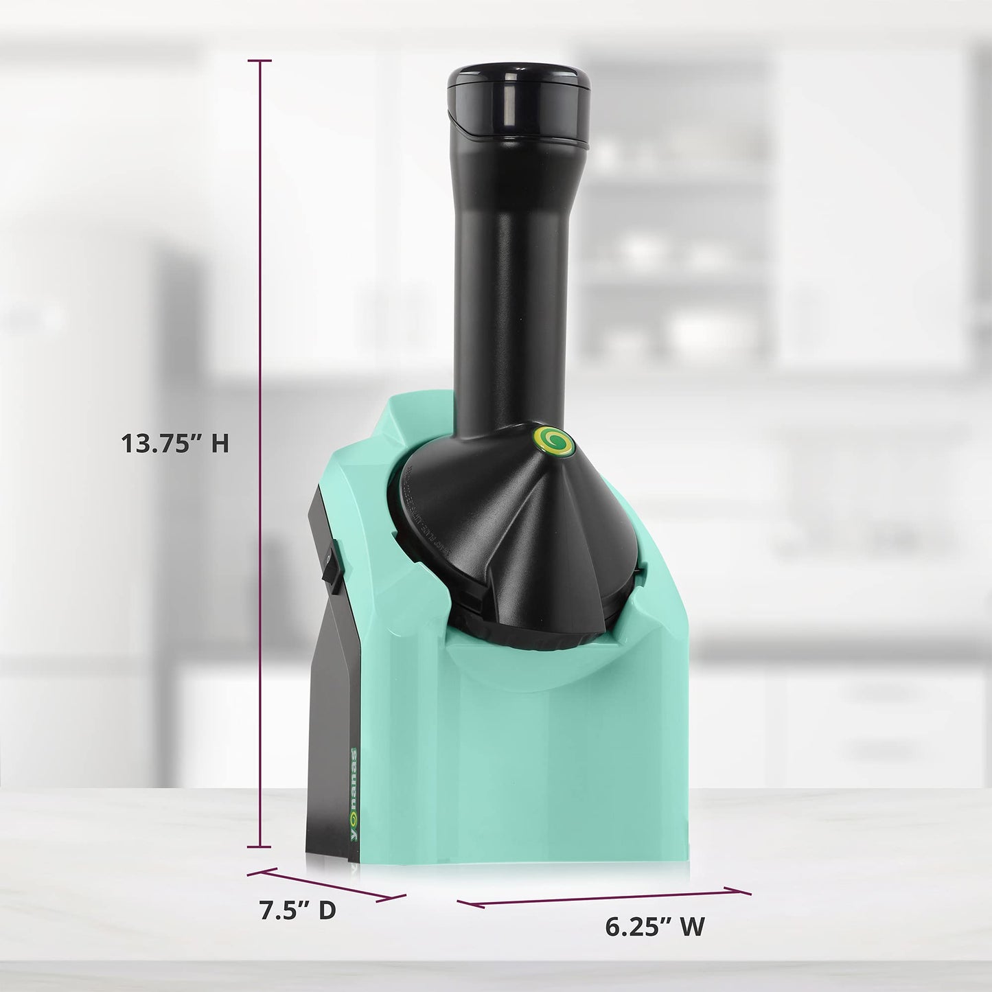Yonanas 902MN Classic Vegano No Lácteo Fruta Congelada Suave Servir Postre Sin BPA, Incluye 36 Recetas, 200 W, Menta