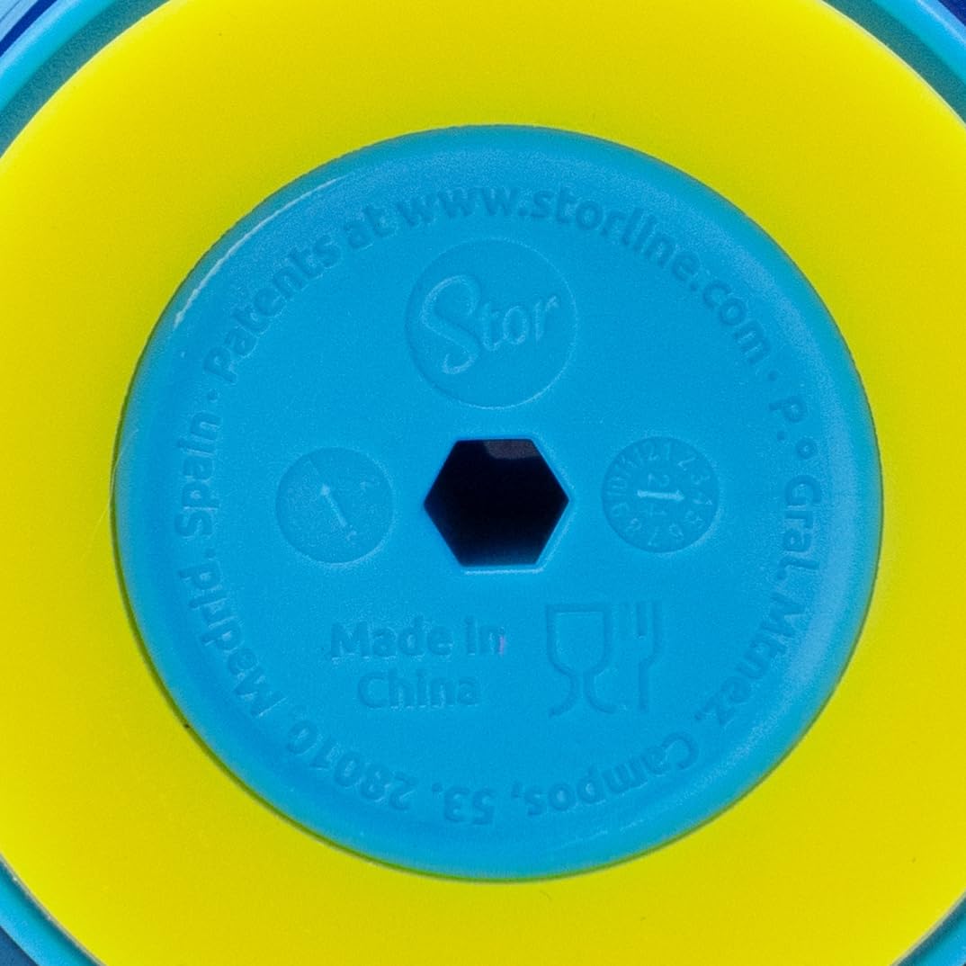 Stor – Vaso Antivuelco para Niños con Tecnología Smartgrip Drop Safe 370 ml Super Mario | Producto Oficial con Licencia Nintendo| Con Popote | A Prueba de Derrames | El Vaso que No se Cae