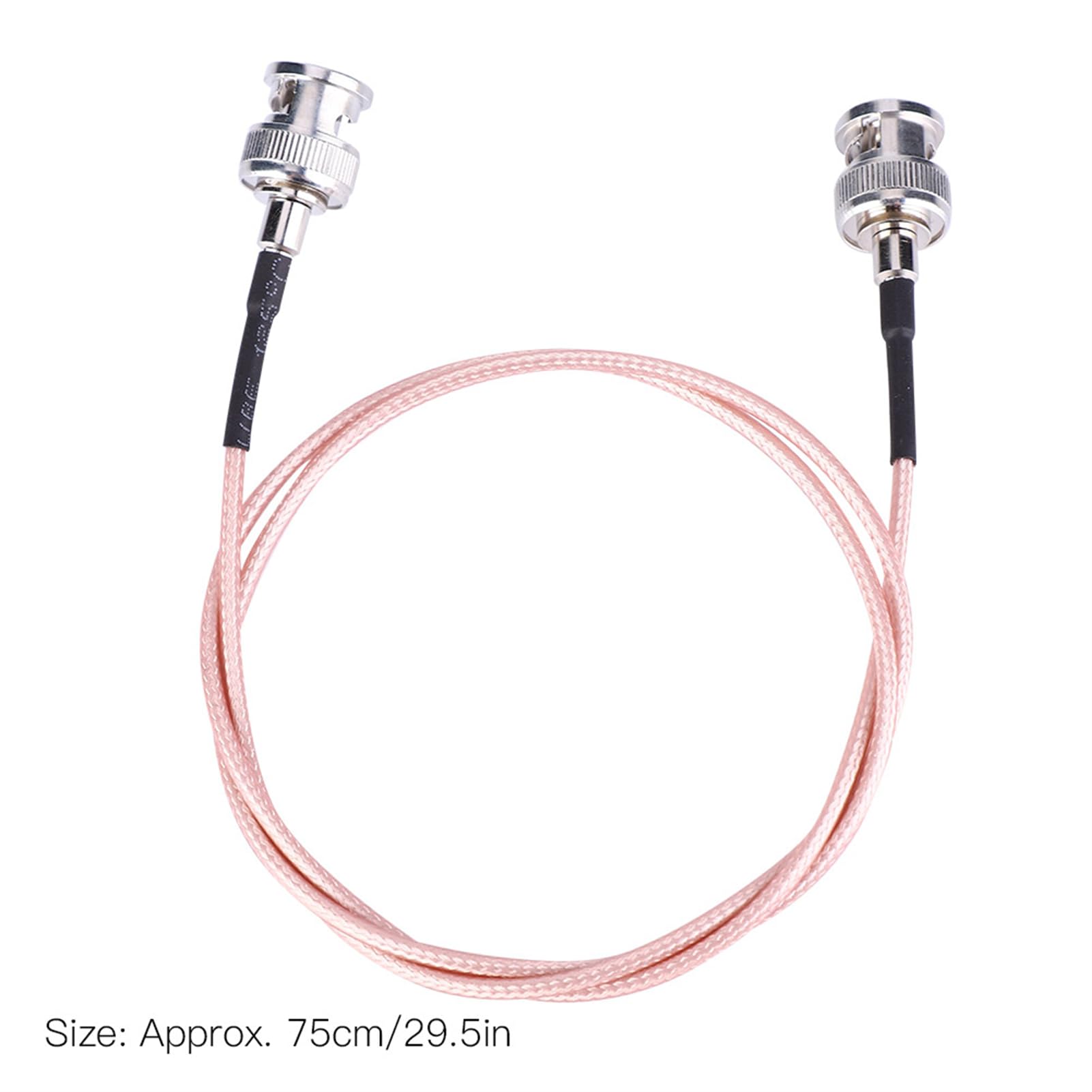 EVTSCAN Cable HD SDI, transmisión de Video 4K Cable de Cobre BNC a BNC para Monitor BMCC/BMPCC,75 cm/29,5 Pulgadas con Conector BNC estándar