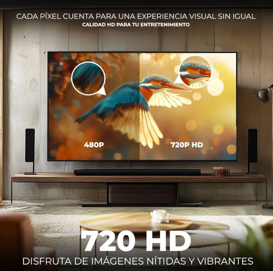 Televisión ONN 24 Pulgadas HD Inteligente LED Compatible con Netflix y Google Assistant