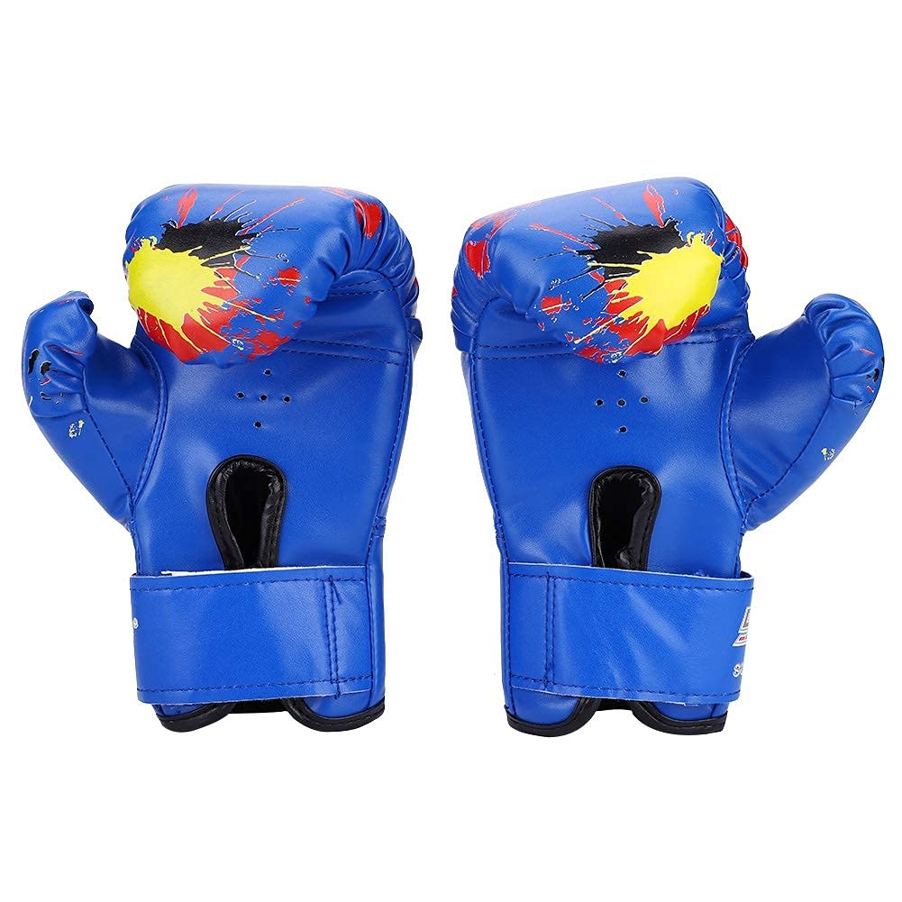 Guantes de Boxeo para niños de Poliuretano para Sparring y Entrenamiento, para niños de 2 a 11 años, Color Azul Equipo Deportivo Infantil