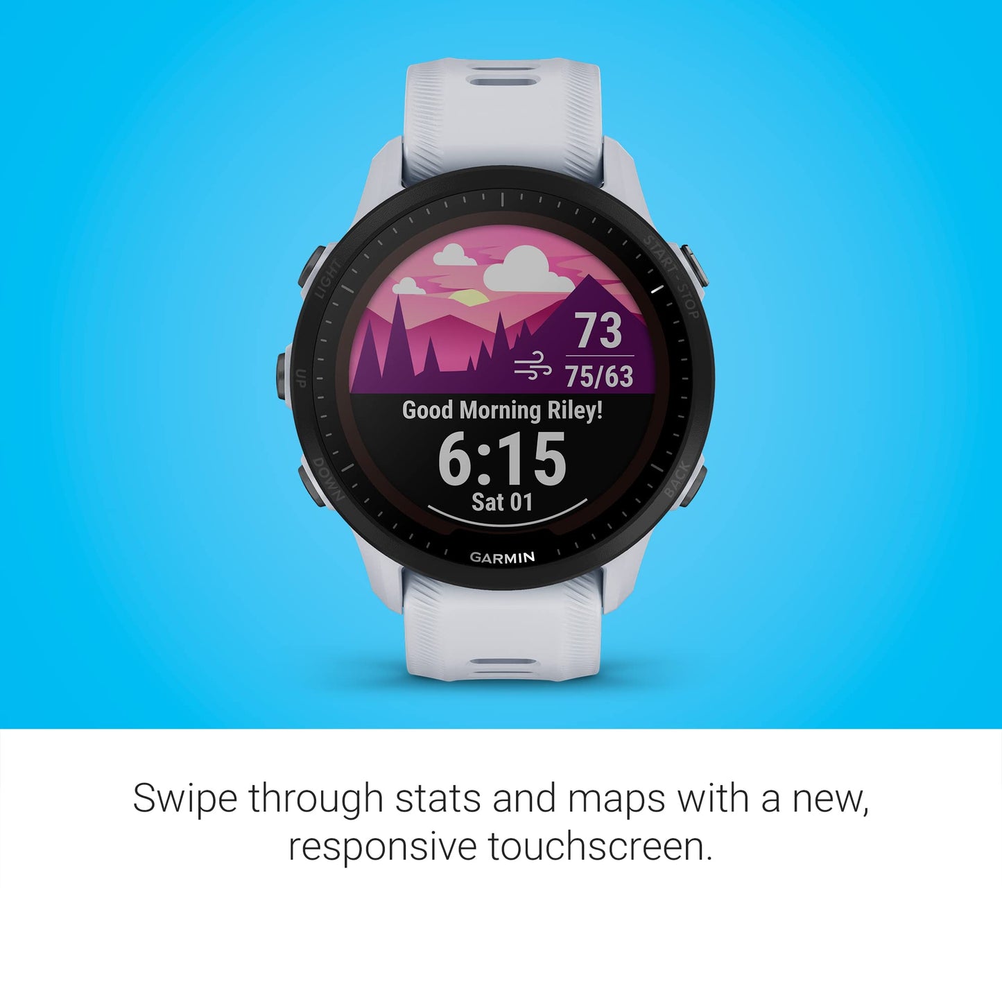 Garmin Forerunner 955 Solar Blanco