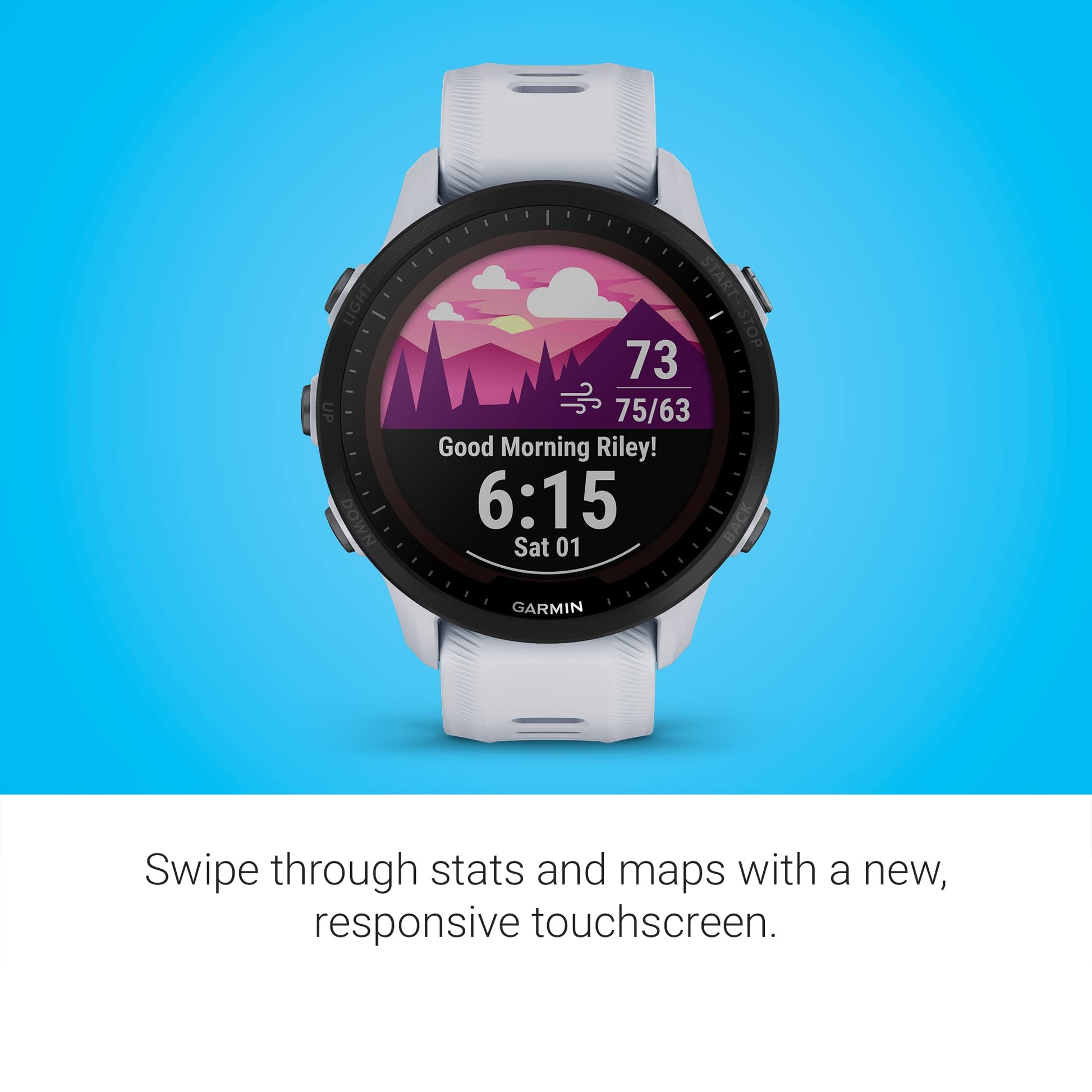 Garmin Forerunner 955 Solar Blanco