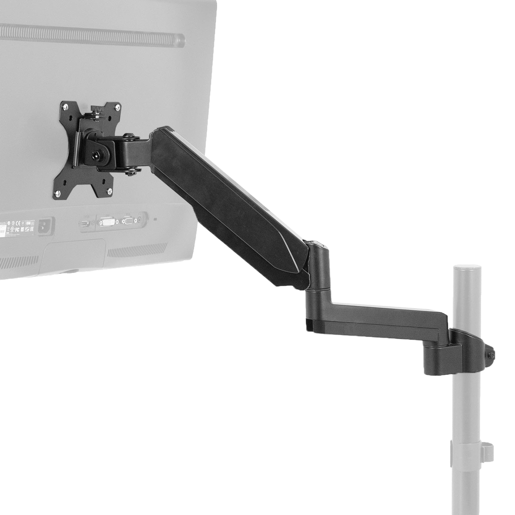 Brazo Neumático Ajustable VIVO Negro para Monitor de Hasta 32 Pulgadas