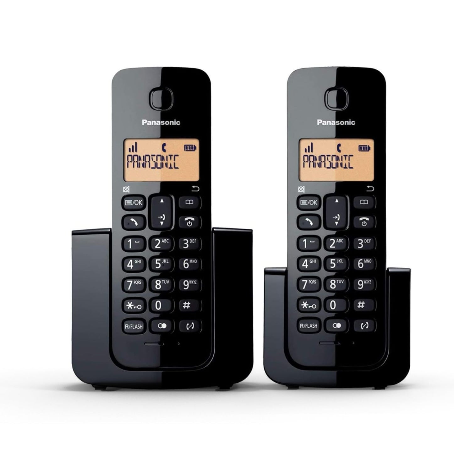 Teléfono Inalámbrico Panasonic Negro de Línea Fija