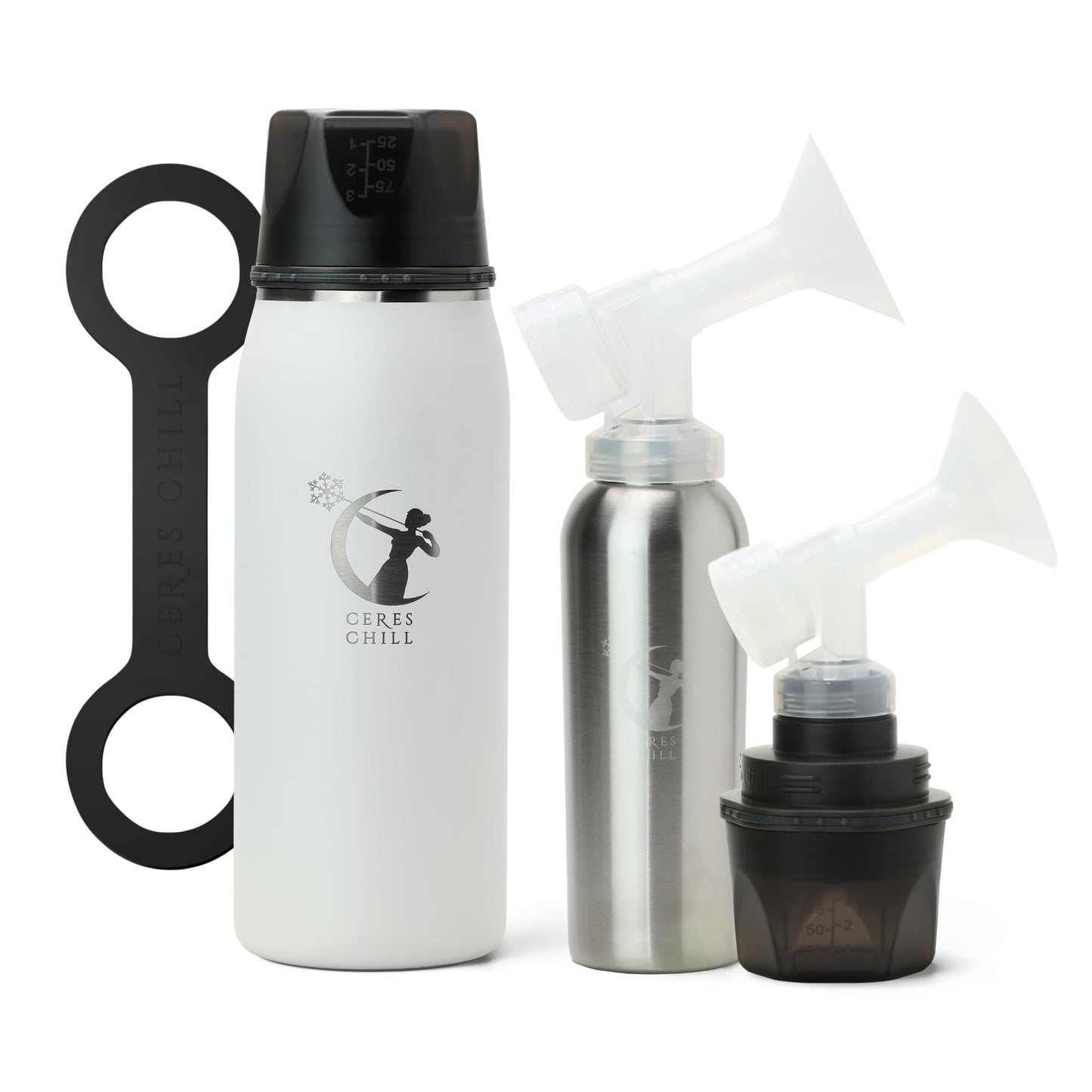 Ceres CHILL OG+ Enfriador de leche materna - Enfriador portátil de leche materna de 12-42 onzas, dos opciones de enfriamiento y más capacidad, contenedor compatible con bomba
