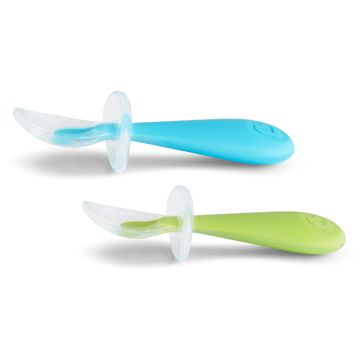 Cucharas Entrenadoras de Silicona Munchkin Azul Verde Paquete de 4
