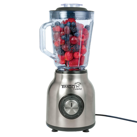 Licuadora Vaso de Vidrio 1.5 litros Inoxidable Timco LICX921