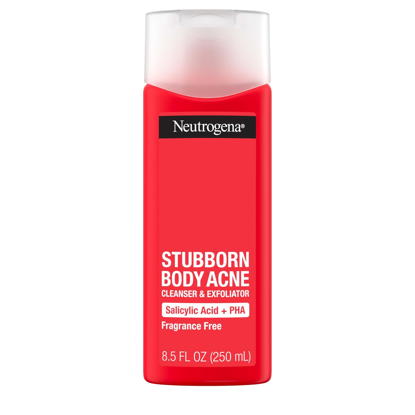 Neutrogena Stubborn Body Acne Cleanser & Exfoliator con Ácido Salicílico y PHA para piel susceptible a Acné