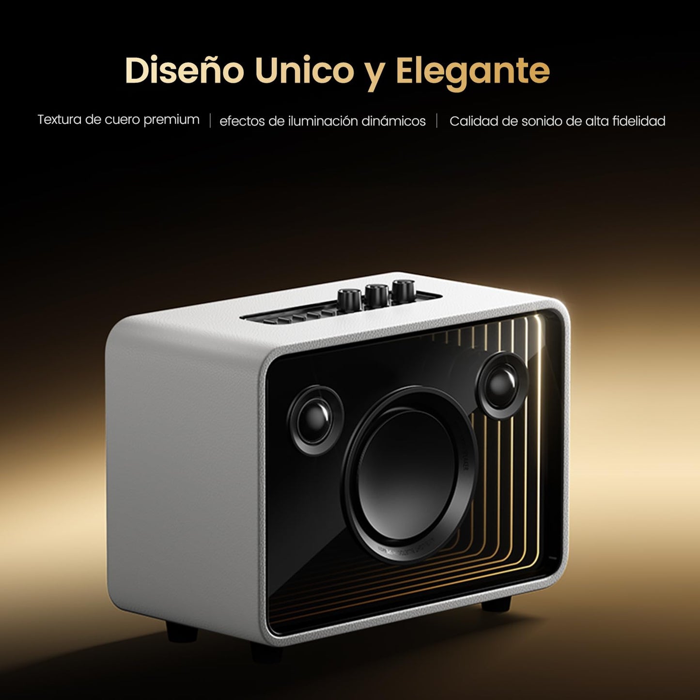Philips Bocina Bluetooth, Altavoz Bluetooth para El Hogar, Subwoofer de 40 W y Tweeter de 30 W, La Iluminación RGB Cambia con la Música, Admite Bluetooth/AUX/USB