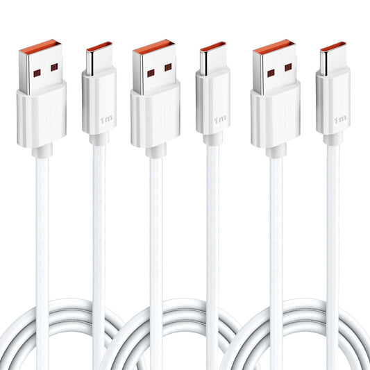 Cable USB C a USB A Mornwell 3P 120W HyperCharge Negro 1M para Carga Rápida y Transmisión de Datos