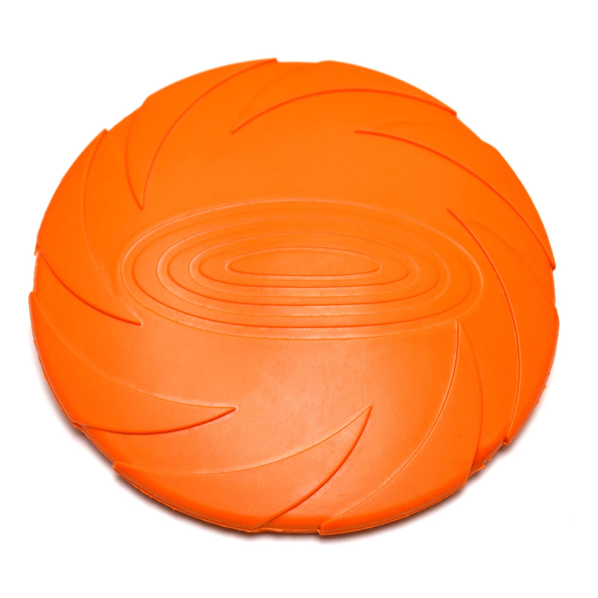 Juguete para Perro Frisbee, Flexible, Excelente Material, Diferentes Colores, 2 Tamaños. (Chico, Naranja)