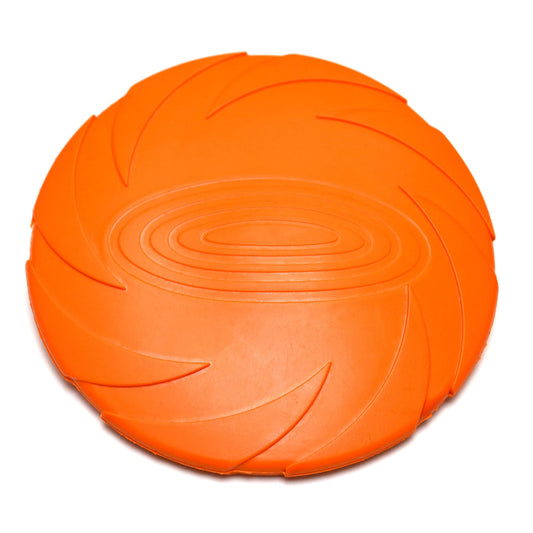 Juguete para Perro Frisbee, Flexible, Excelente Material, Diferentes Colores, 2 Tamaños. (Grande, Naranja)