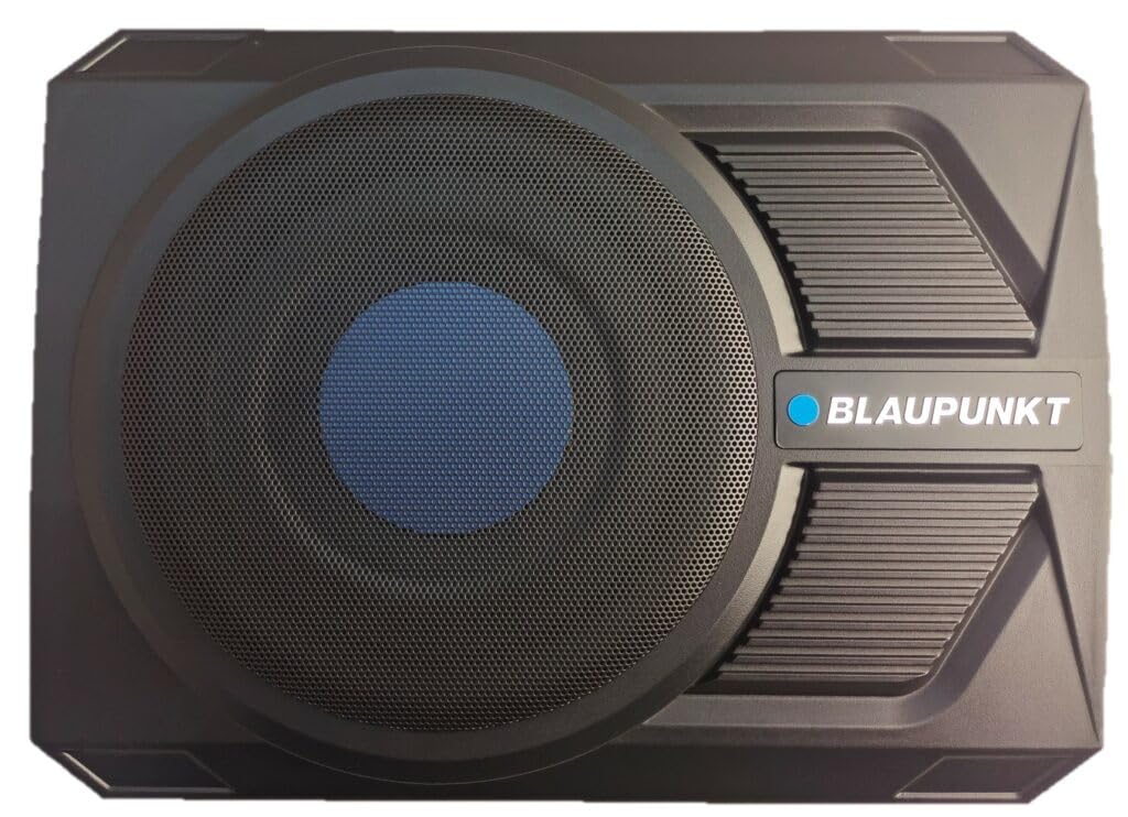 BLAUPUNKT GTHS131PRO - Caja de subwoofer con alimentación Pro de 10 Pulgadas, procesadores de señal Digital de 350 vatios, Sistemas de Altavoces de Audio para Coche, Amplificador Integrado Que