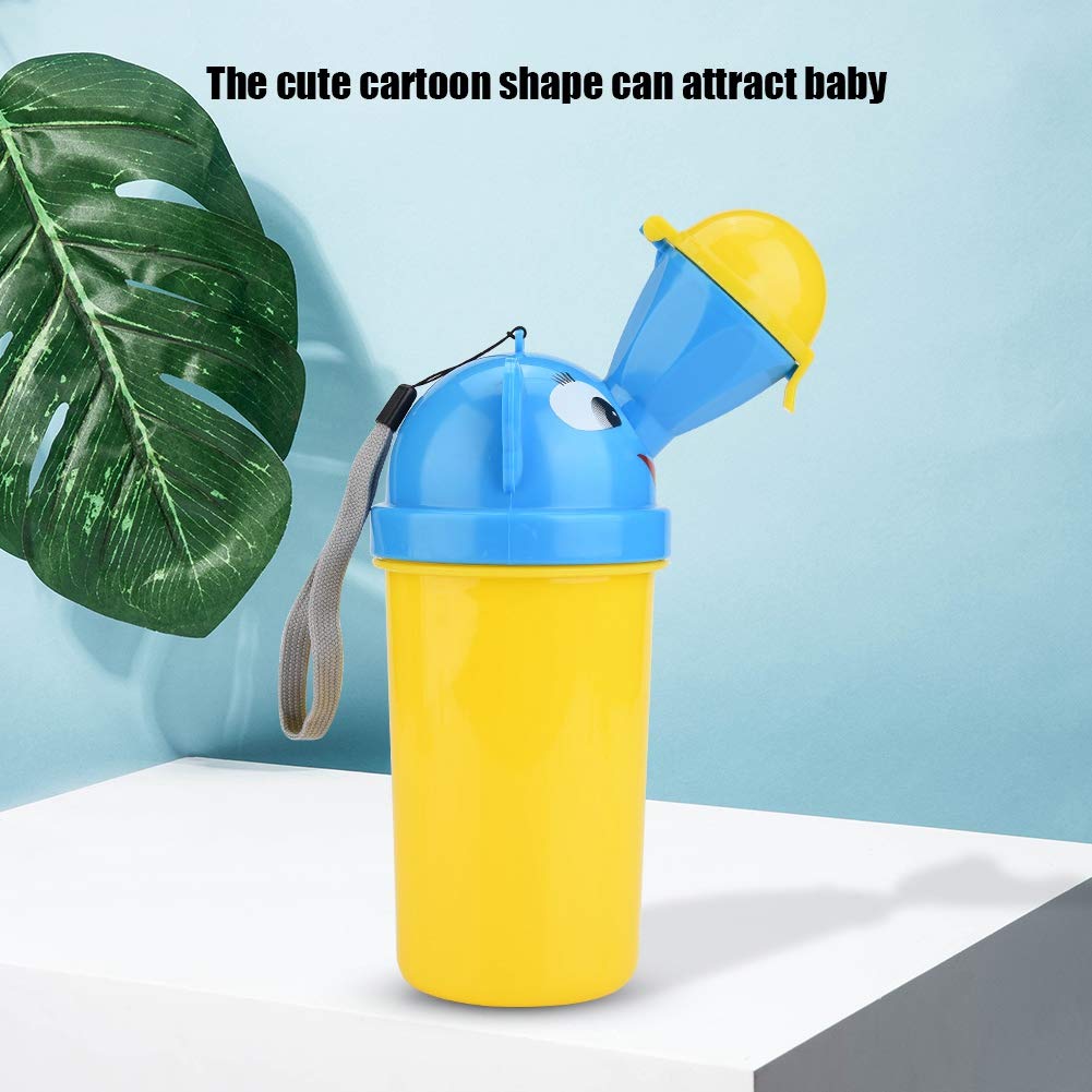 Orinal Portátil para Bebés Amarillo de Emergencia para Viajes y Cámping