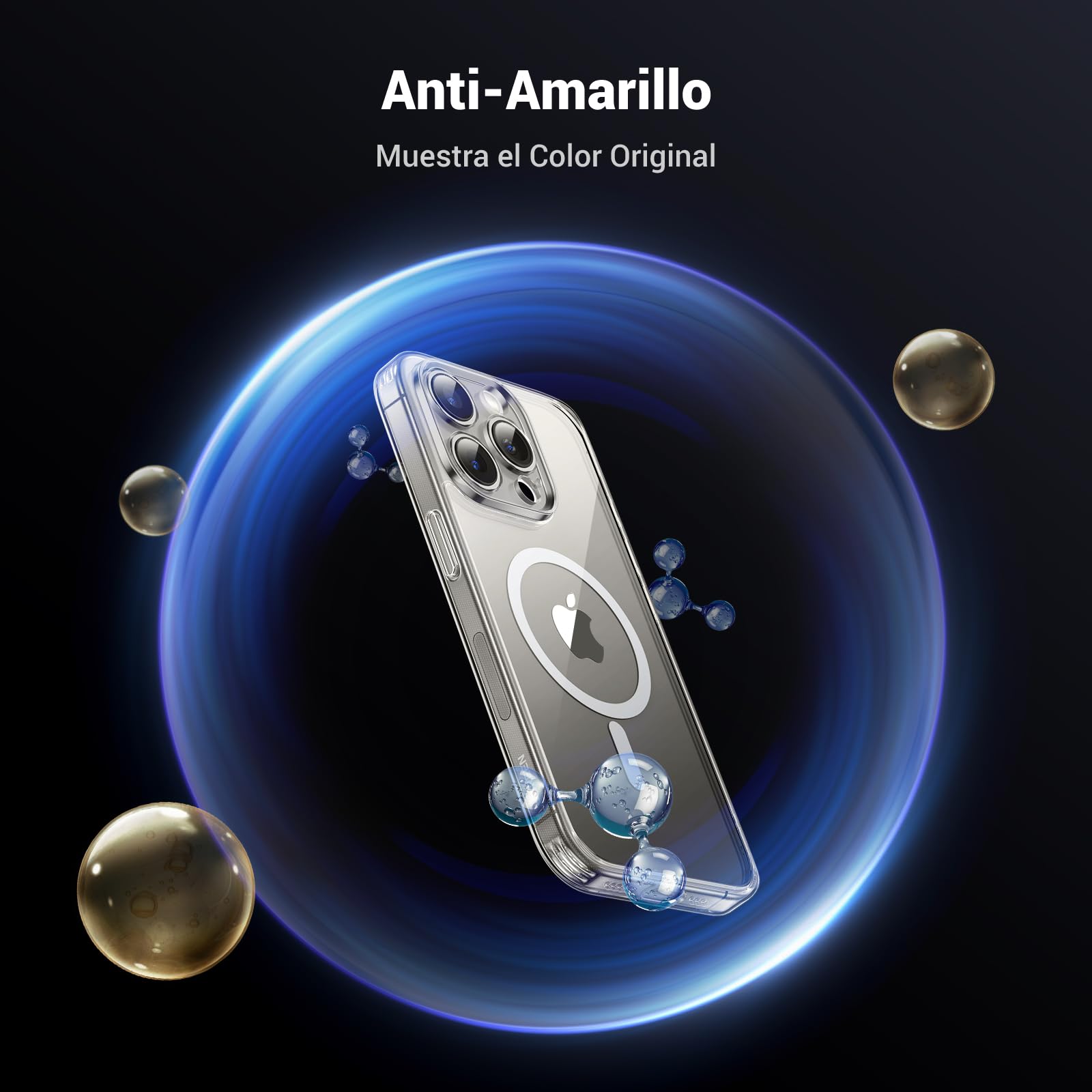 Funda para iPhone 15 Pro MAX UGREEN Transparente con MagSafe y Protección de Lente