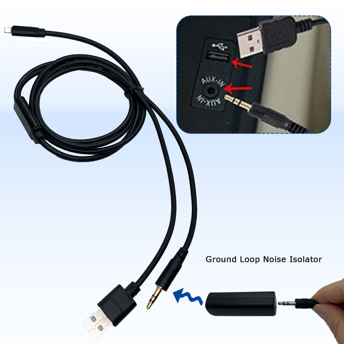 Conector de Audio USB 3,5 mm U-S-B para Android Galaxy y Tabs Compatible con BMW Mini Cooper IDRIVE
