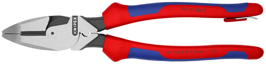 Knipex 09 12 240 SBA - Alicates para palanca de pescado (9,5 pulgadas, alicates y crimpador)
