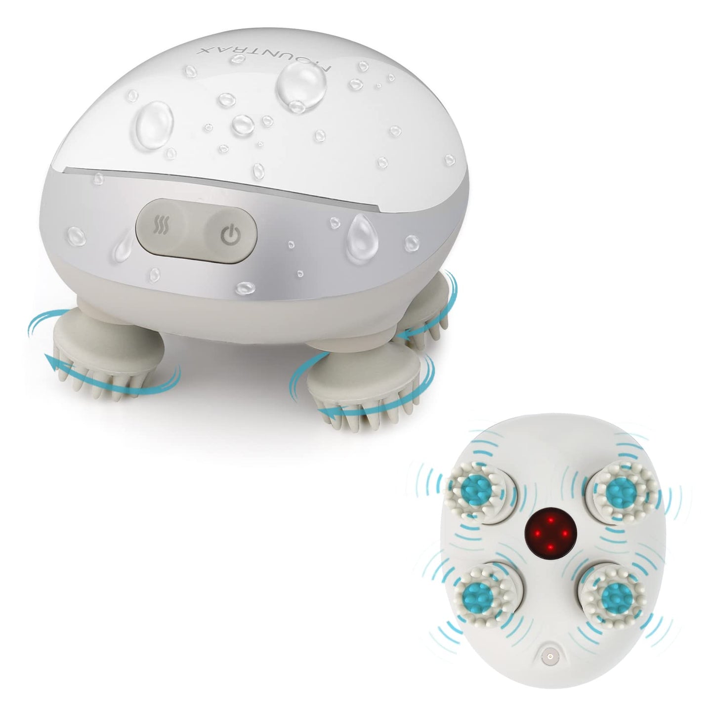 Masajeador Eléctrico Mountrax Rojo para Crecimiento del Cabello y Relajación Muscular