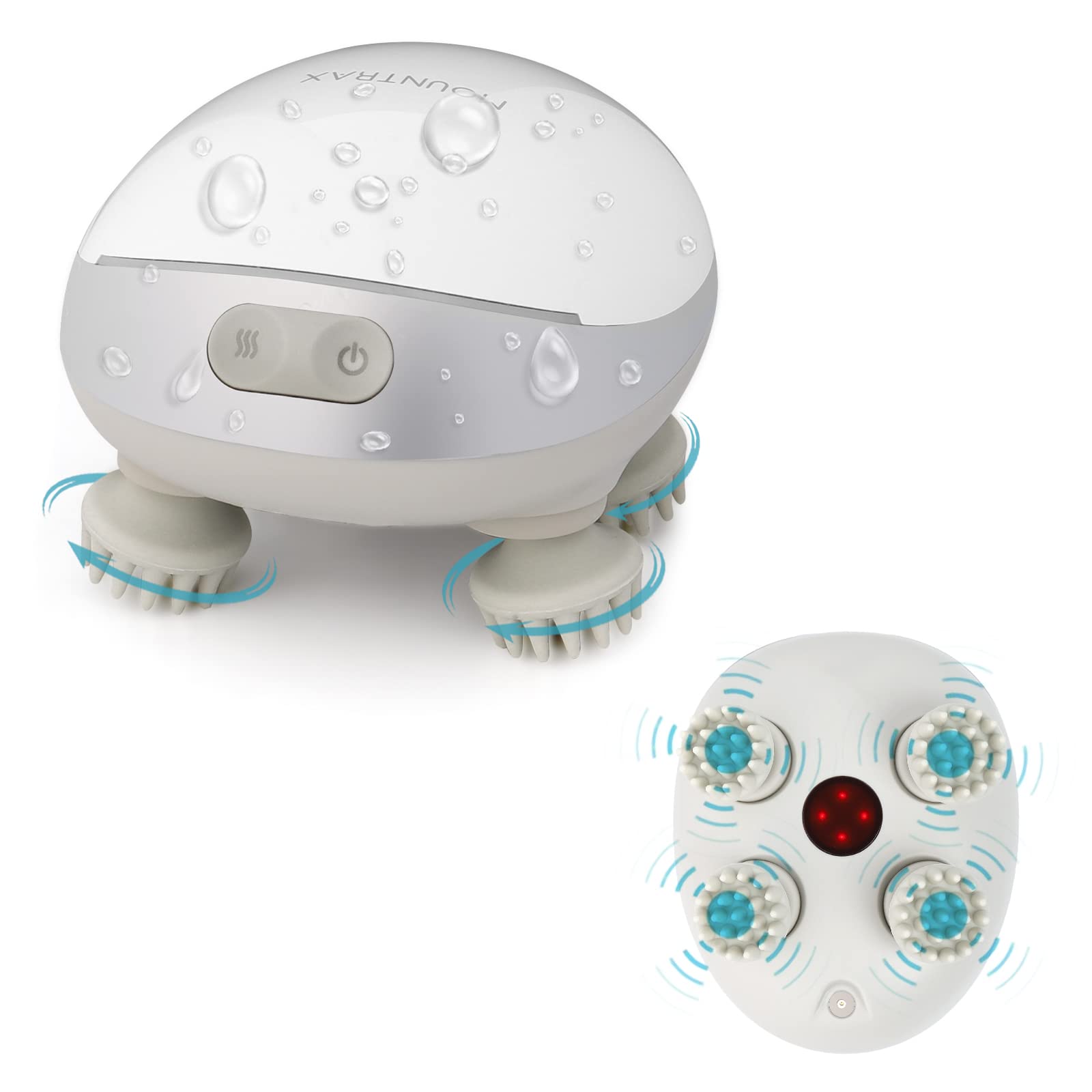 Masajeador Eléctrico Mountrax Rojo para Crecimiento del Cabello y Relajación Muscular