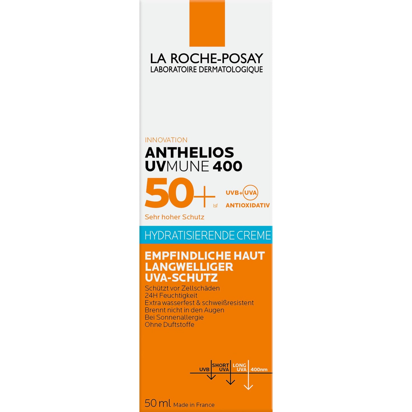 La Roche Posay Anthelios UV Mune 400 Crema sin Color 50 ml