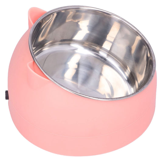GLOGLOW Cuenco para Mascotas con Calefacción, Temperatura de Acero Inoxidable Tazón de Comida para Gatos Tazón de Calentamiento para Mascotas Perro Gato Calentador de Agua Térmico Tazón para Gatos
