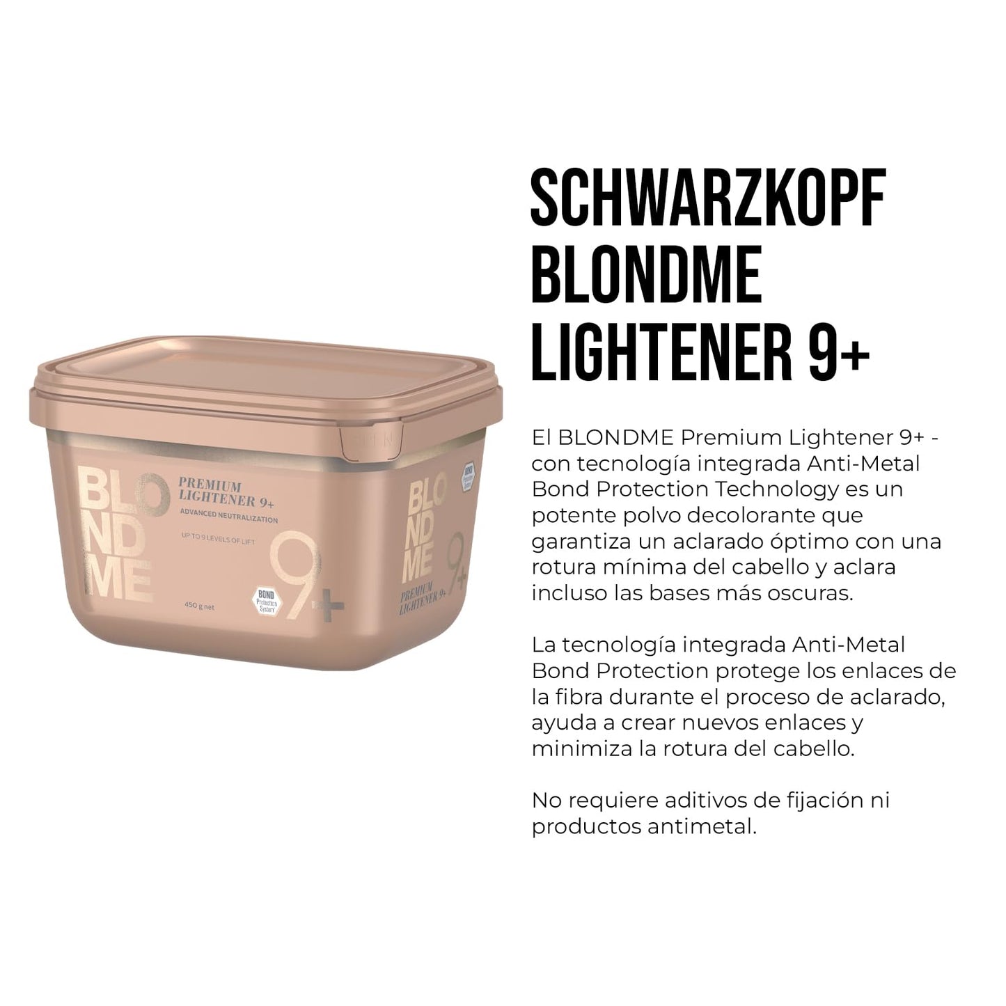Polvo Aclarador Premium BlondMe Bond Enforcing Schwarzkopf Rubia Sin Polvo