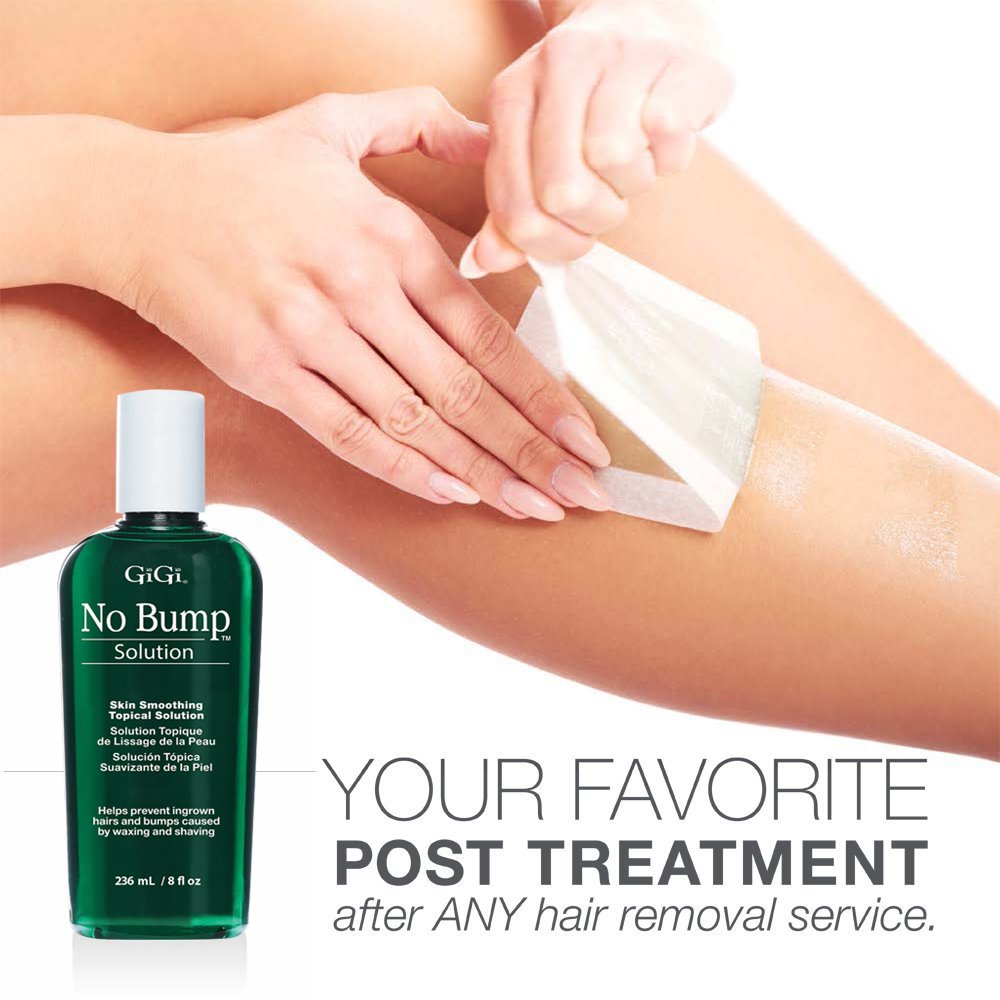 GiGi No Bump Skin Smoothing Topical Solution for after shaving, waxing or laser hair removal treatment 8 oz