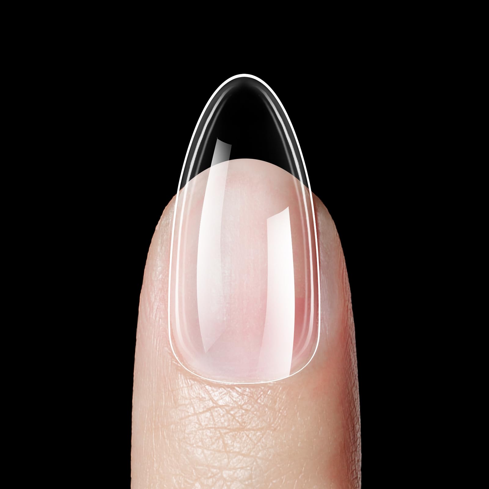 Beetles Kit de uñas de gel fácil juego de extensión de uñas, 500 piezas preformadas de gel suave de almendra mediana con base de gel de pegamento multiusos 5 en 1, lámpara de uñas LED UV para arte de uñas, regalos para el hogar para niñas