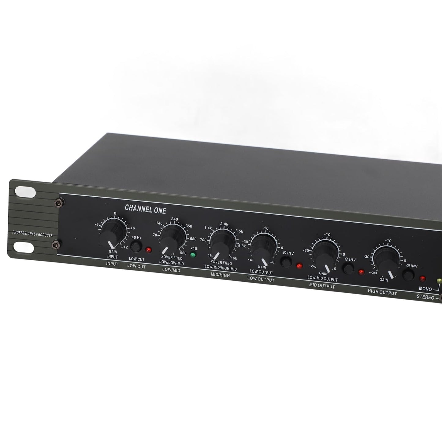 Crossover 234XL, Crossover Mono de 4 Vías para Presentaciones en el Escenario, Proporciona Crossover de Sonido Premium y Efecto Estéreo