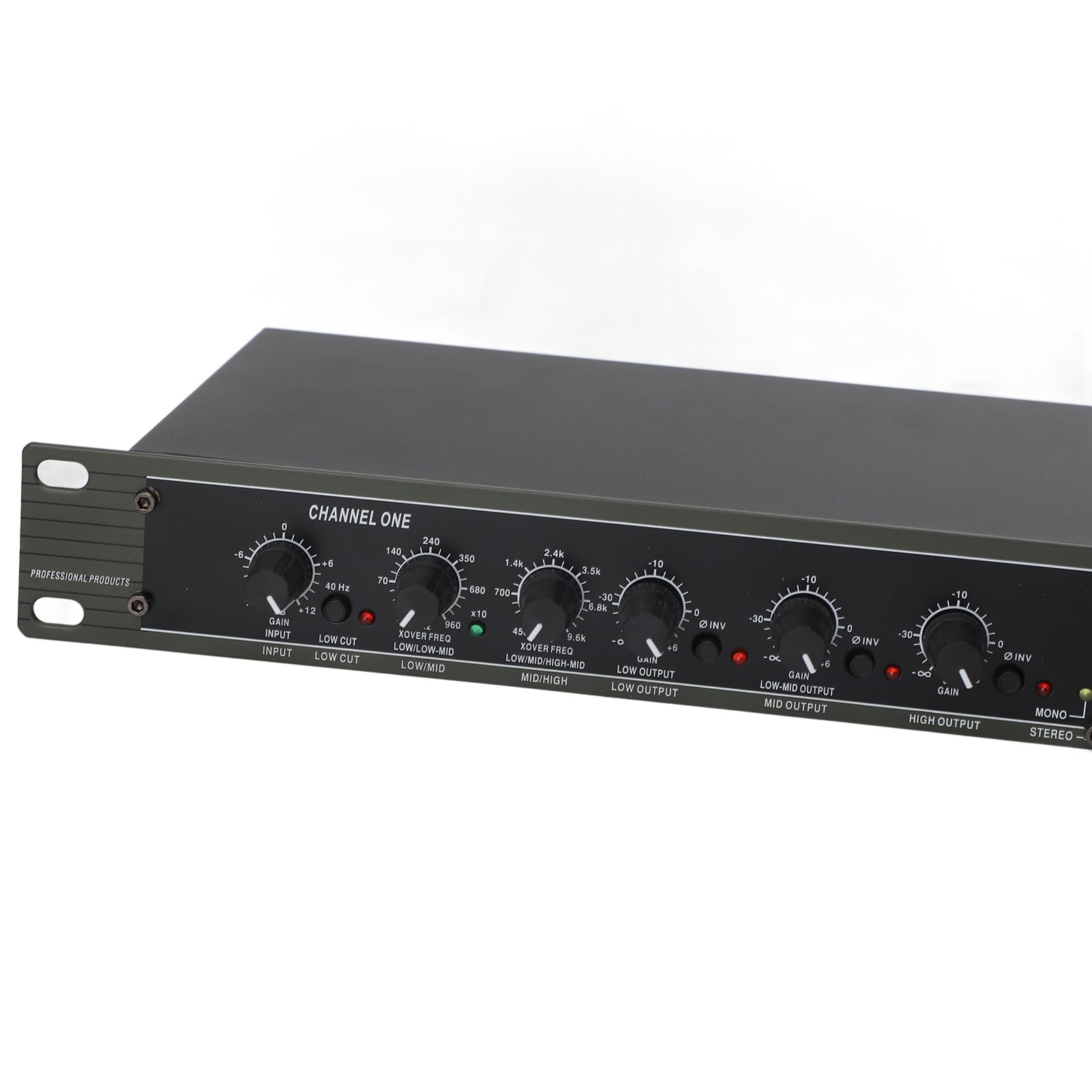 Crossover 234XL, Crossover Mono de 4 Vías para Presentaciones en el Escenario, Proporciona Crossover de Sonido Premium y Efecto Estéreo