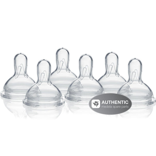 Tetinas de Flujo Lento Medela Base Ancha para 0-4 Meses