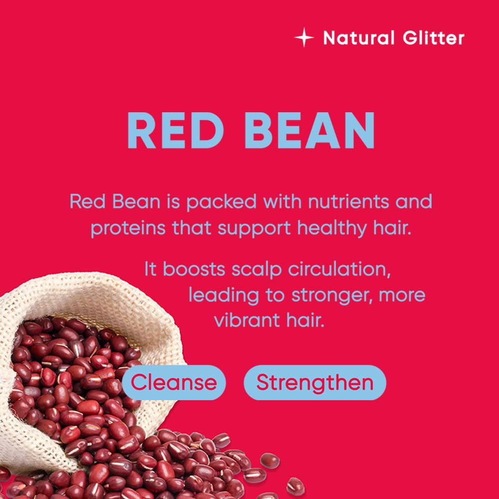 Mars Made Red Bean Shampoo Bar 2.0 - Champú en barra de jabón natural hidratante e hidratante para el color del cabello y nutrición del cuero cabelludo.