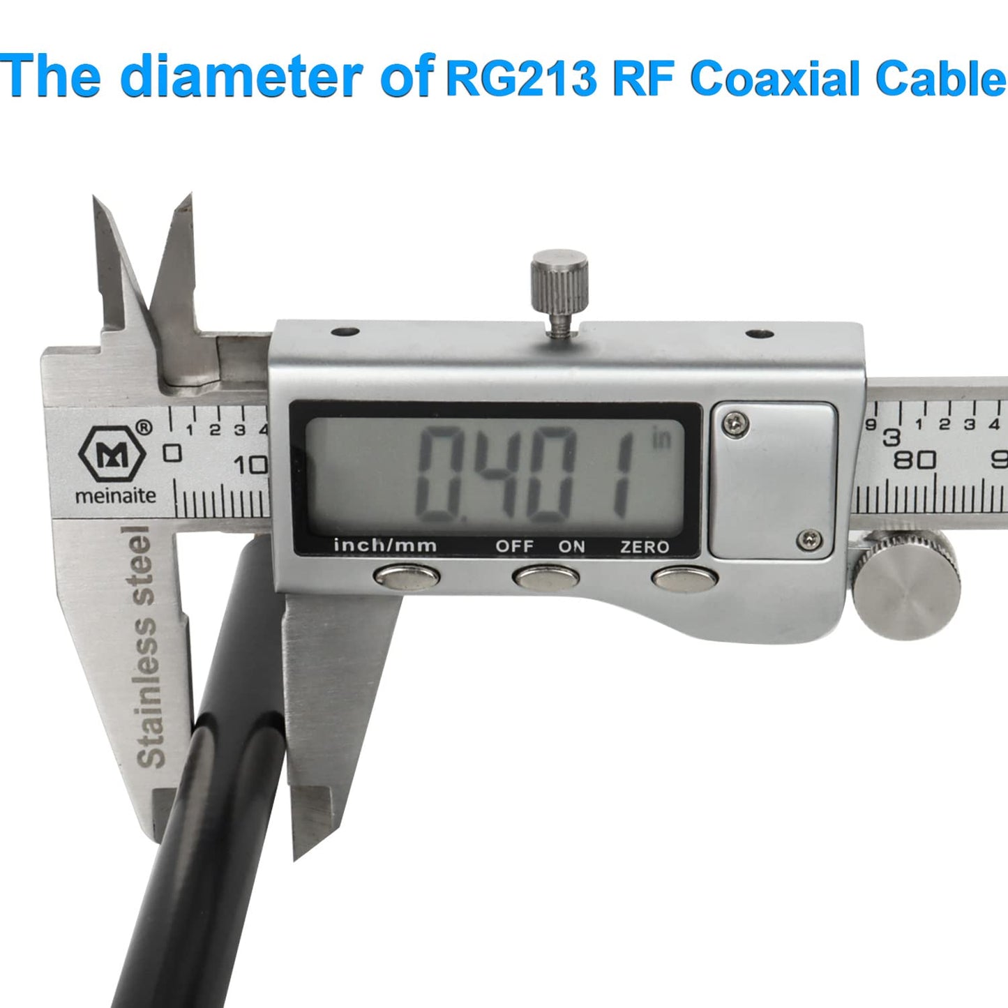 XRDS -RF Cable coaxial RG213 de 100 pies, 50 ohmios de baja atenuación