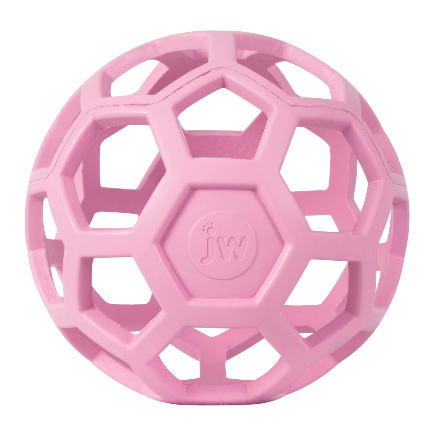 Juguete Bola de Rompecabezas JW Pet Rosa Hule Natural Grande para Perro