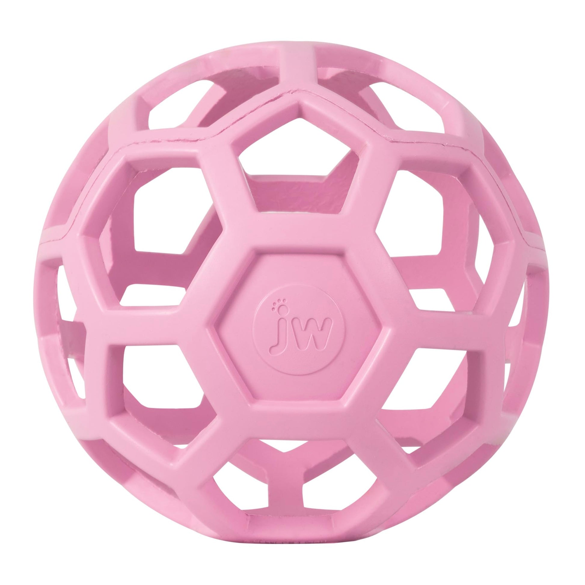 Juguete Bola de Rompecabezas JW Pet Rosa Hule Natural Grande para Perro