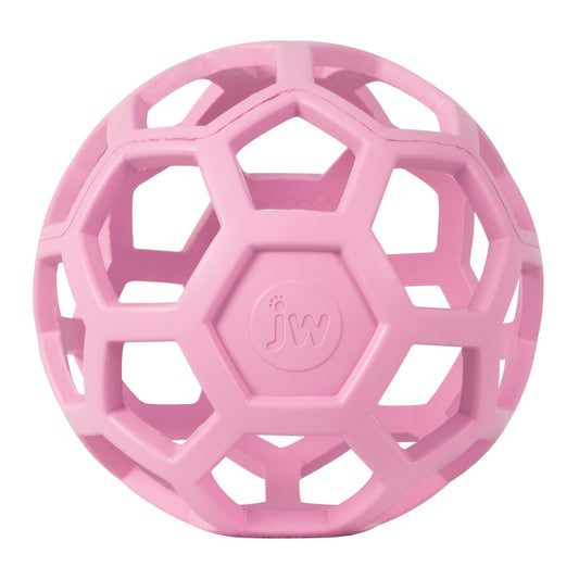 Juguete Bola de Rompecabezas JW Pet Rosa Hule Natural Grande para Perro