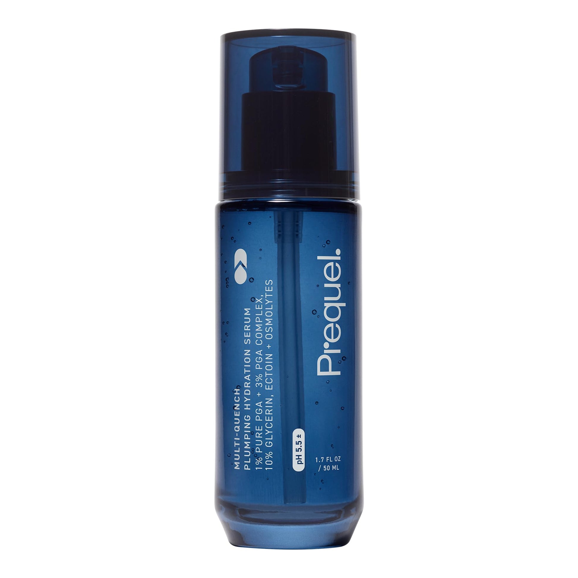 Suero hidratante y humectante Skin Multi Quench Plumping Hydration Serum para el rostro, con mezcla de PGA, glicerina y osmolitos, 1,7 onzas líquidas