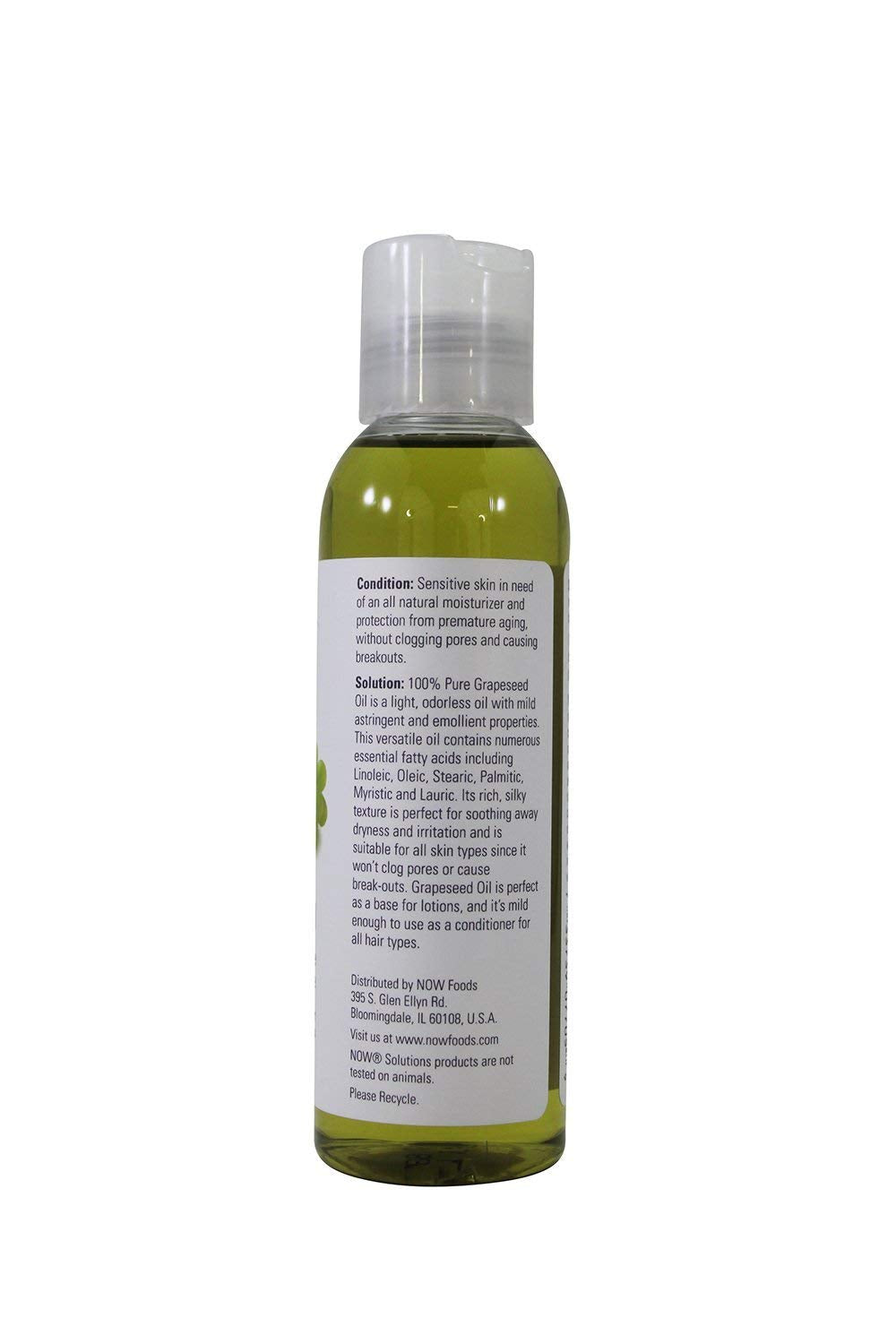 Now Foods | Grapeseed Oil 4 Oz | Aceite de semilla de uva