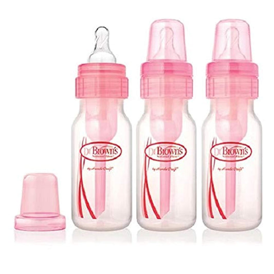 Botellas Dr. Brown's Options Rosadas, 3 Piezas de 4 Onzas