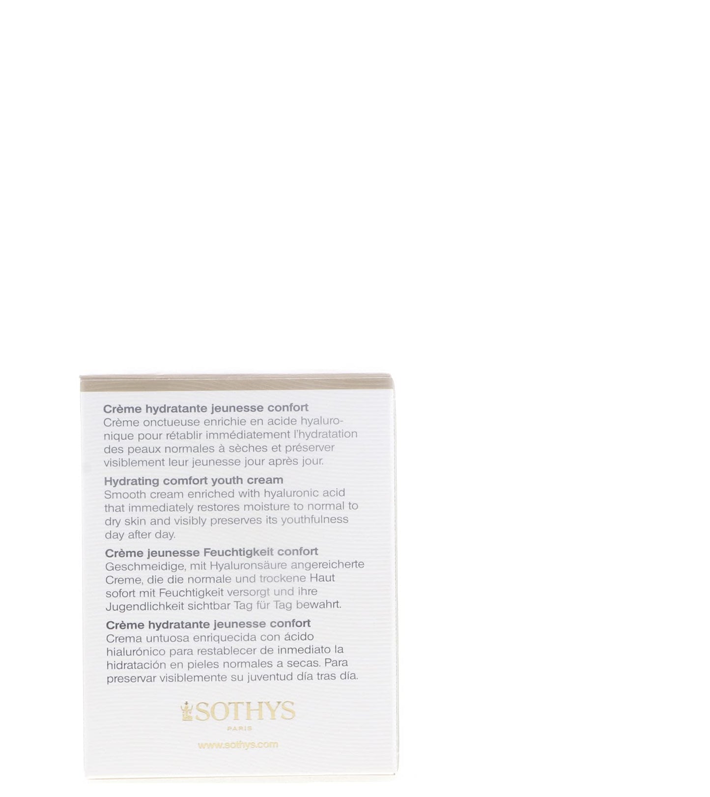 Sothys Hydra3ha Hydrating Comfort Youth Cream, 1.69 Ounce
