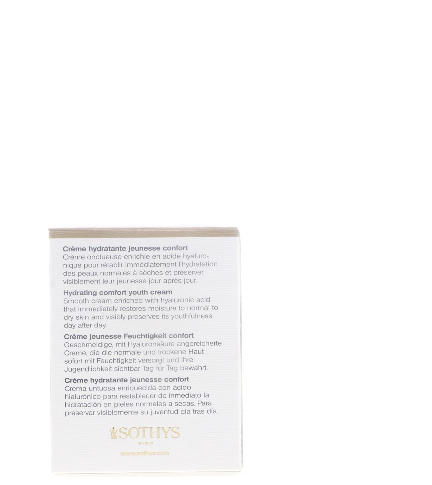Sothys Hydra3ha Hydrating Comfort Youth Cream, 1.69 Ounce